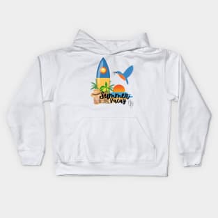 "Summer Vacay" design Kids Hoodie